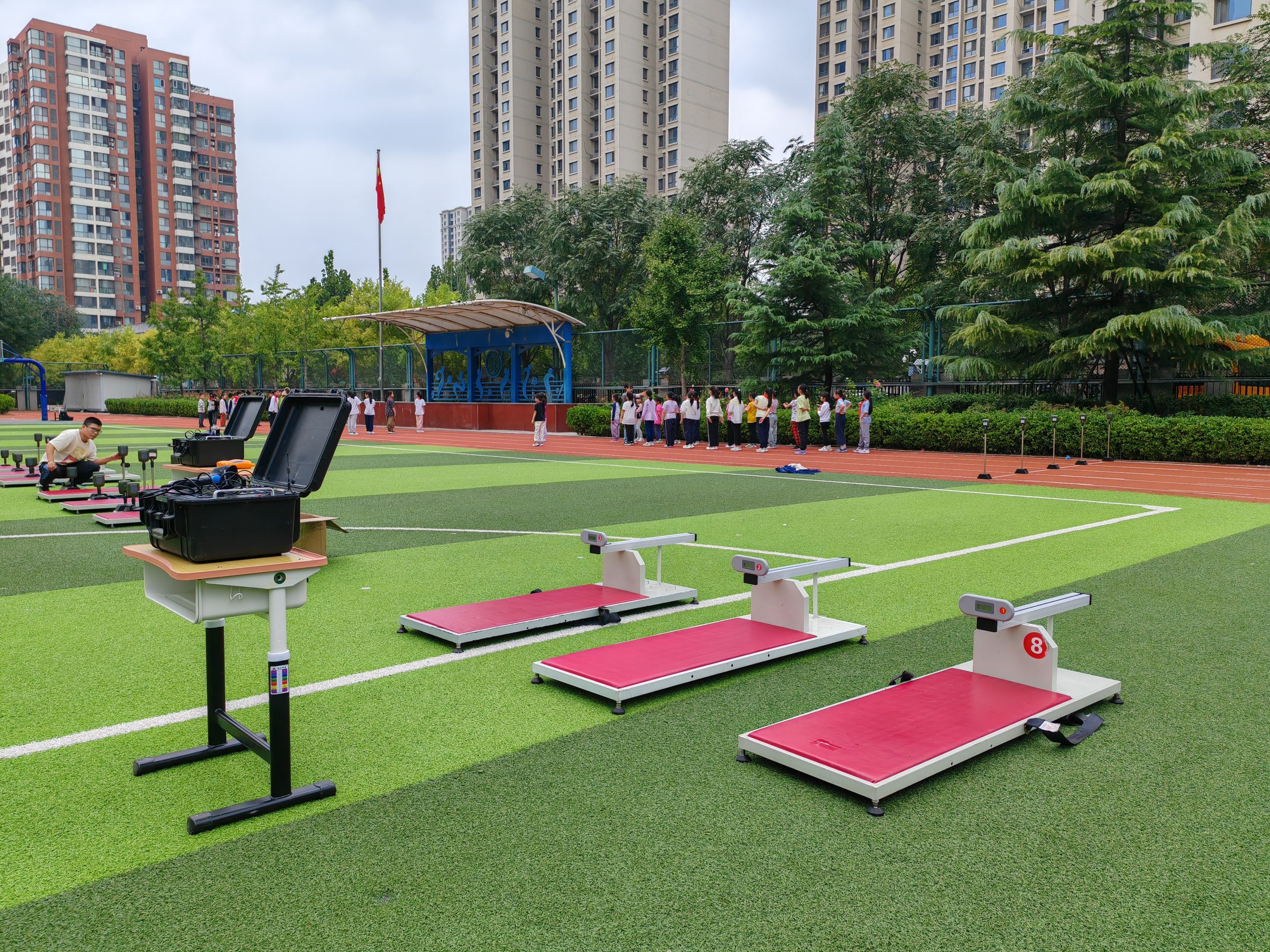 学生体质测试考场布置