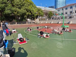 泰美泉送测到校走进合肥两所中学