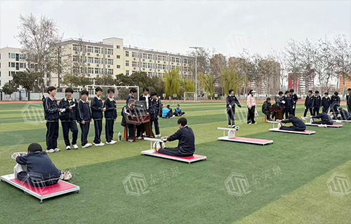 泰美泉为安阳多所中学提供体育中考模拟测试